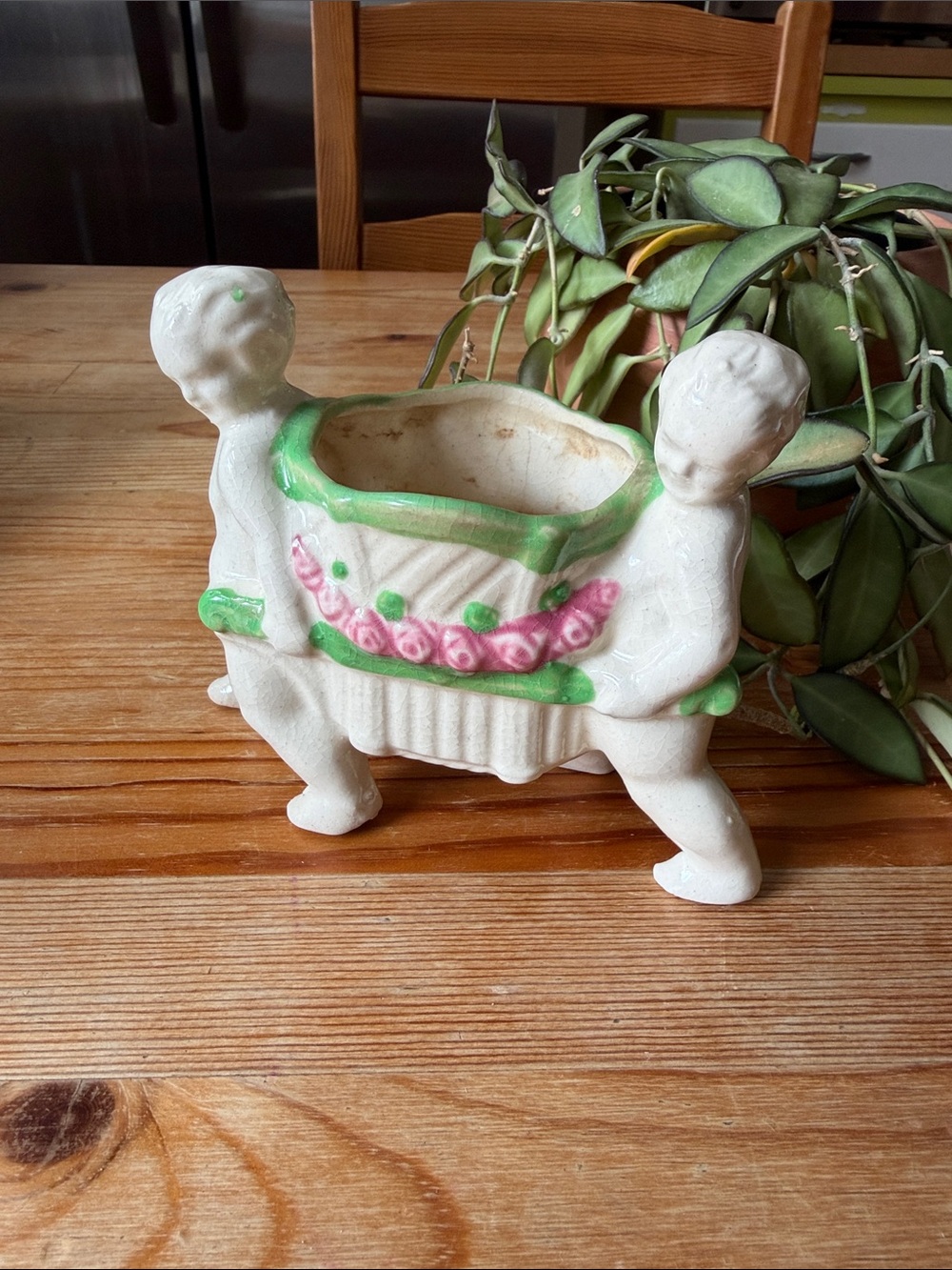 Vintage Cherub Planter